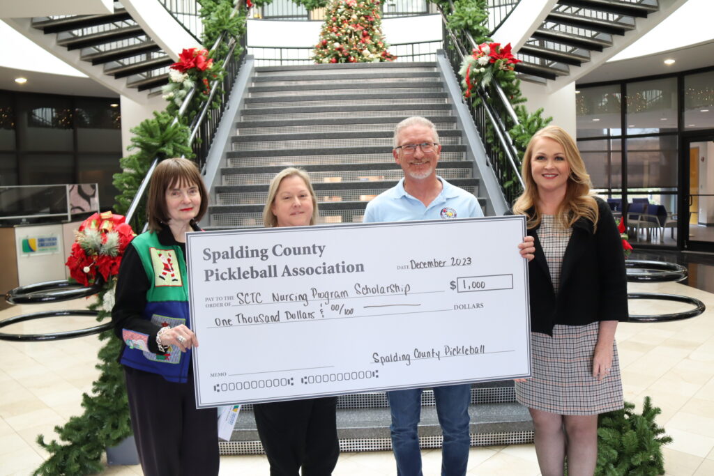 Spalding County Pickleball Association Makes SCTC Foundation Scholarship Donation