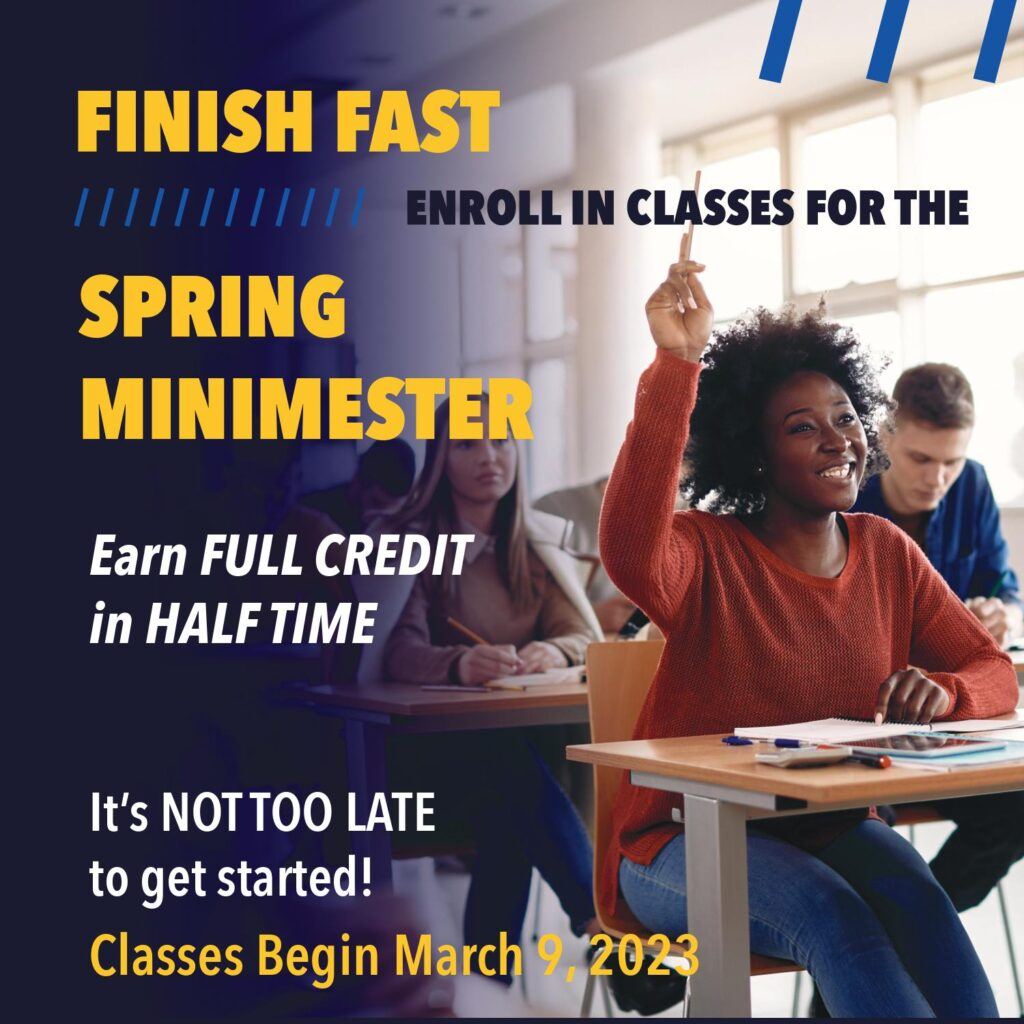 SCTC Offers Spring Minimester 2 Classes