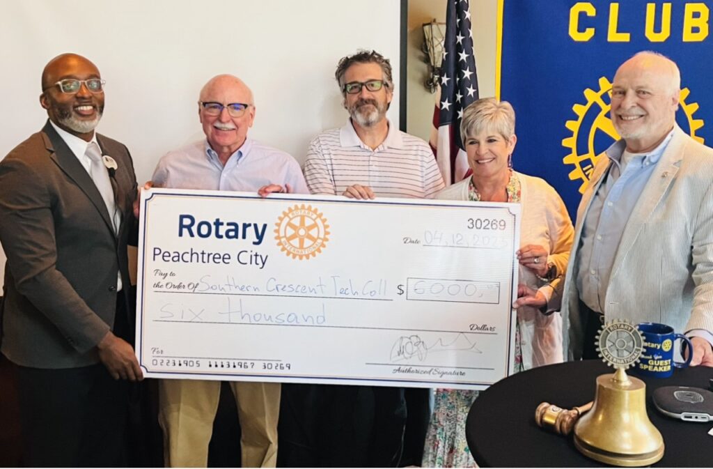 Peachtree City Rotary Club Donates to SCTC Students